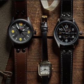 Discover our range of military style watches, including aviation, vintage, navy and army watches.